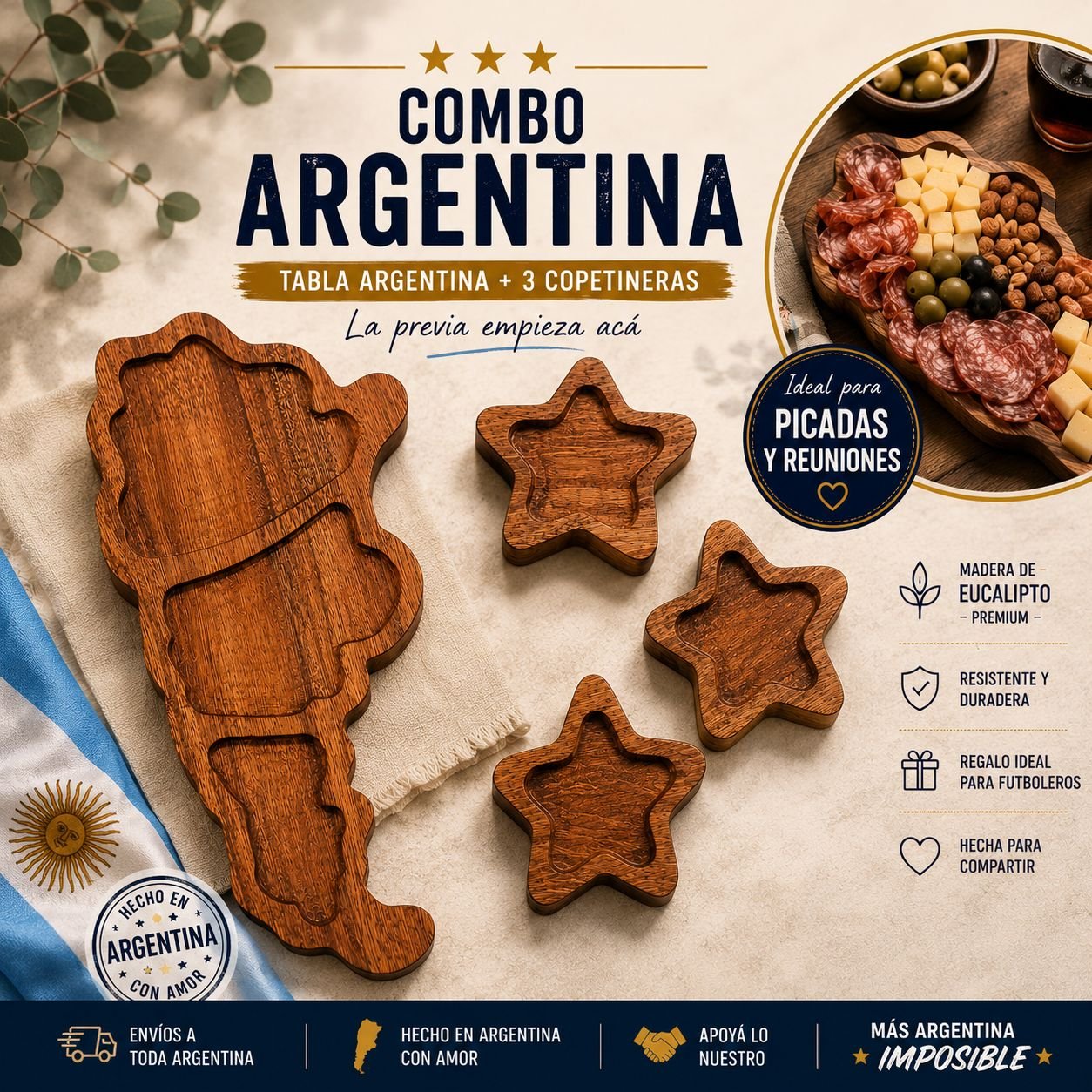 Combo Argentina - Tres Estrellas La Previa